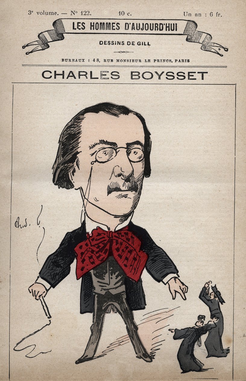 Cartoon of Charles Boysset (1817-1901) (Jurist and Republican Depute) from 