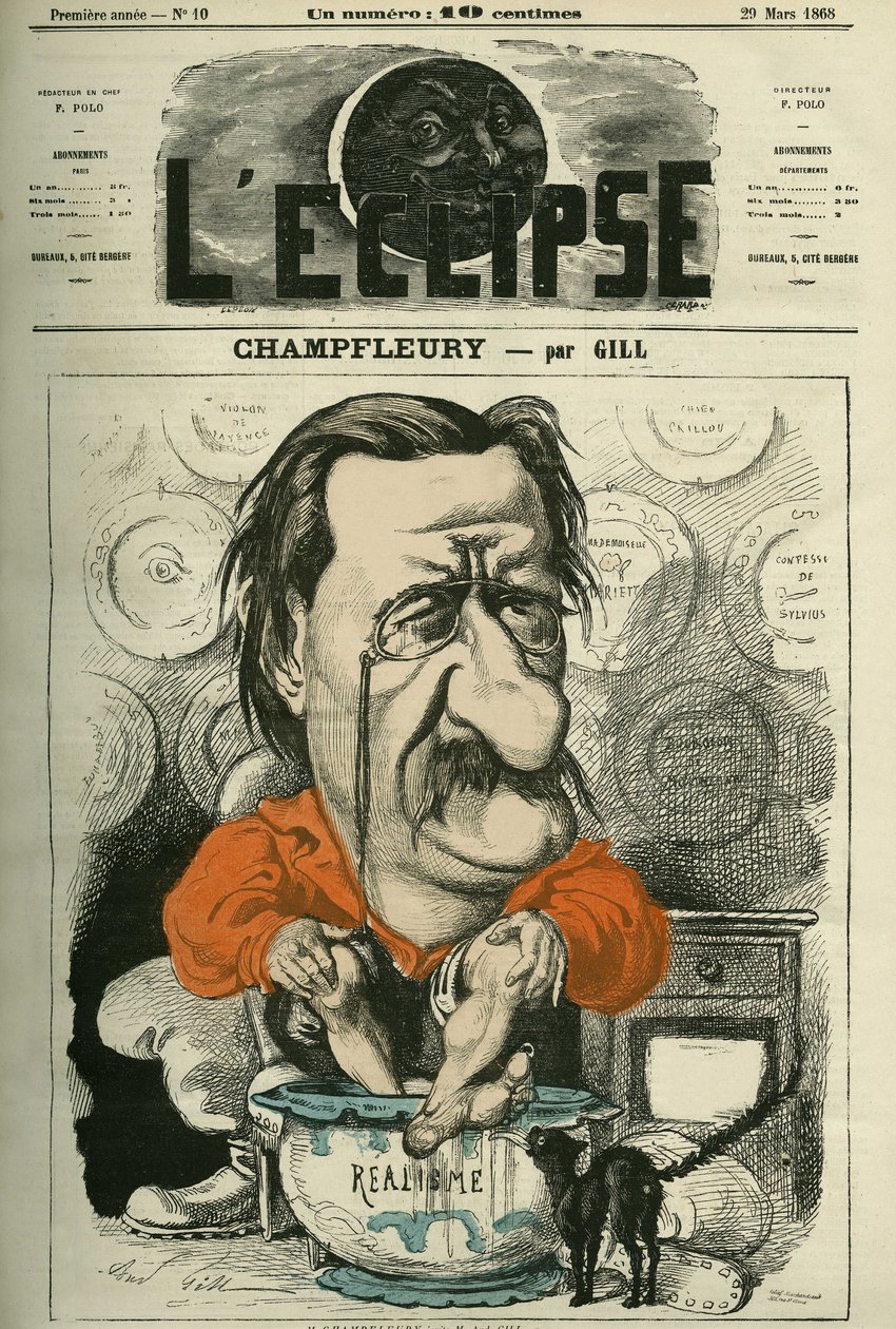 Champfleury, Jules Husson by Andre Gill