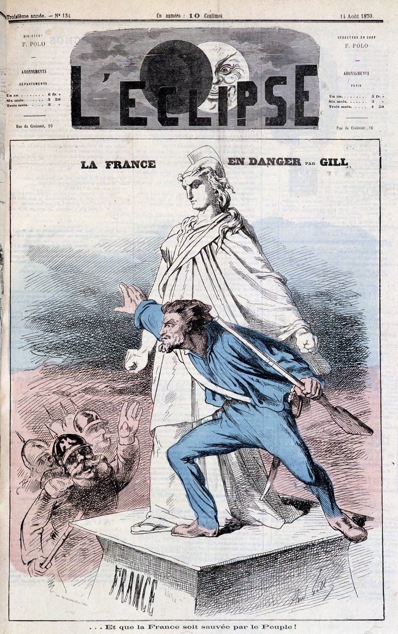 Cover of the Eclipse of August 14 by Andre Gill