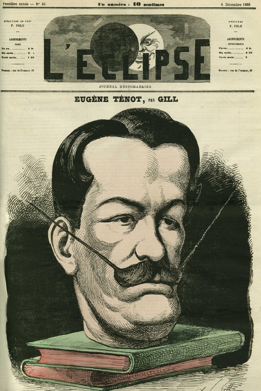 Eugene Tenot, a French politician and writer. Cover in 