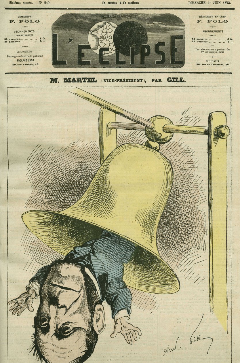 Louis-Joseph Martel (1813-1892), French politician. Cover in L