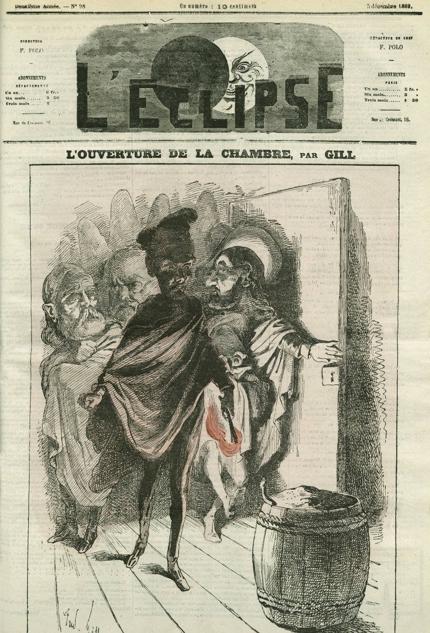Opening of the House, an illustration of a song by Bugnot. Cover in 