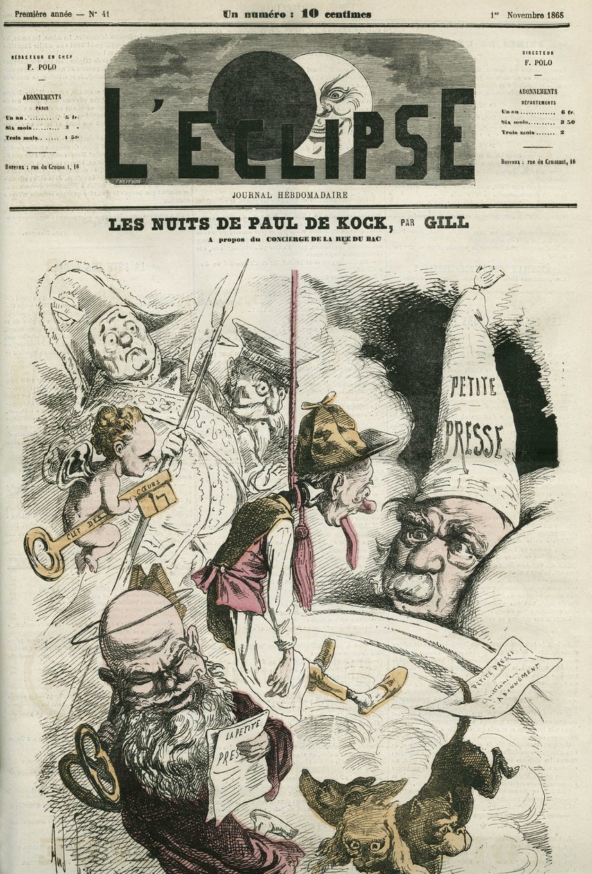 Paul de Kock, French Popular Writer by Andre Gill