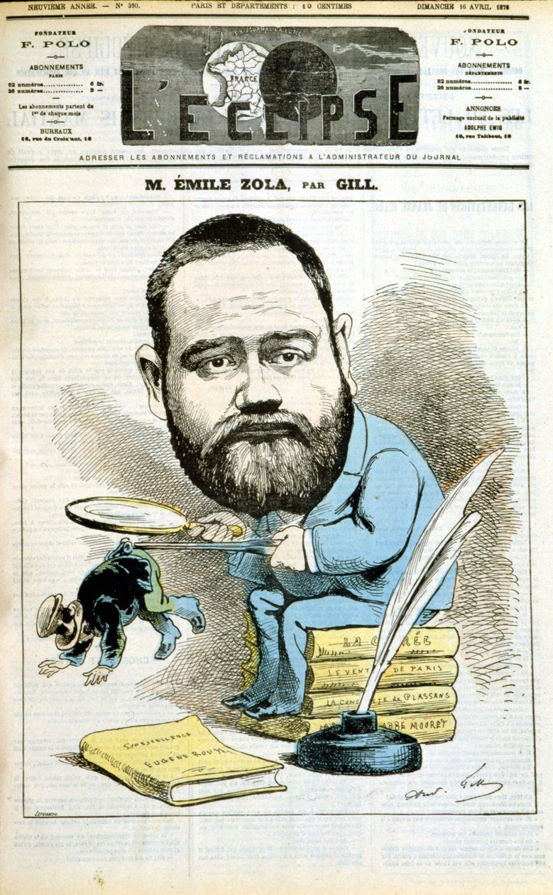 Portrait of Emile Zola by Andre Gill
