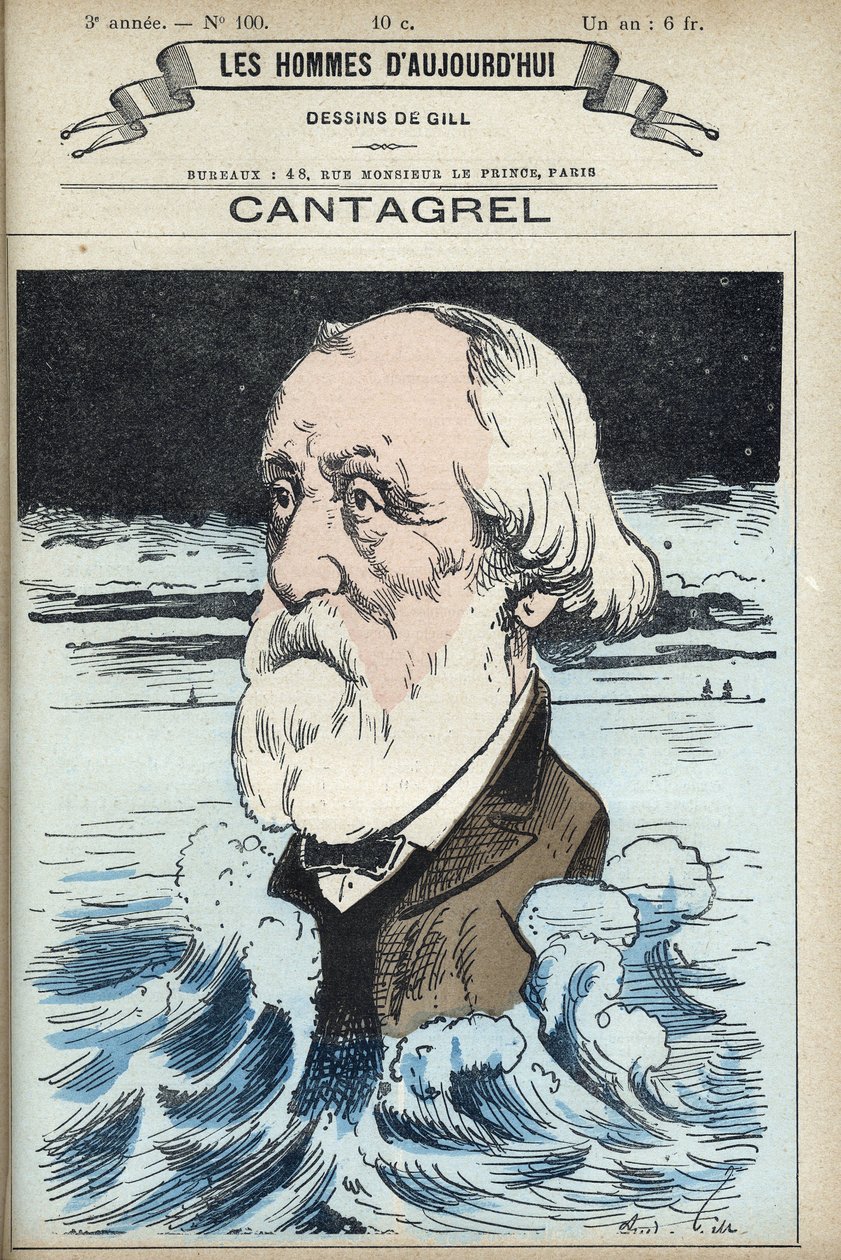 Portrait of Felix Francois Jean Cantagrel by Andre Gill