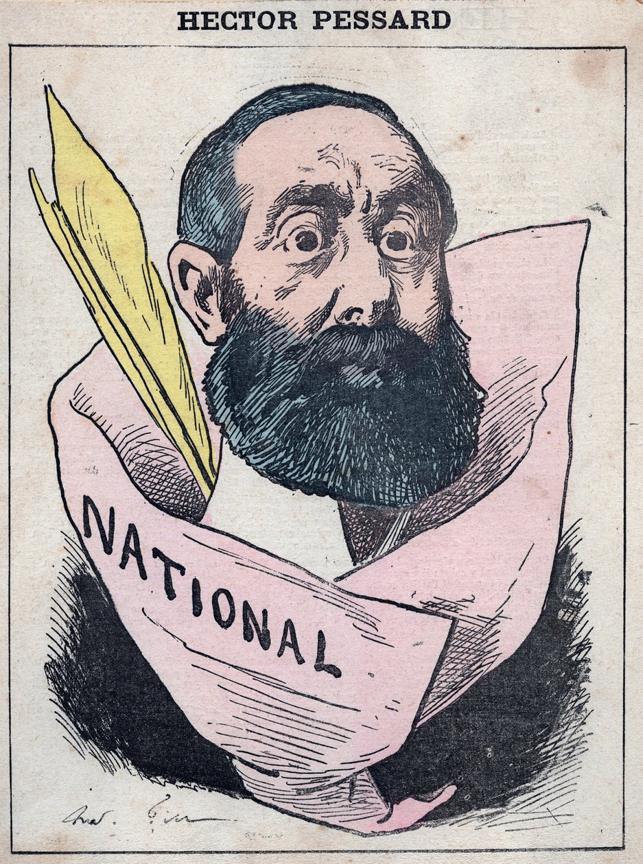 Portrait of Hector Pessard, French journalist and owner of the newspaper 