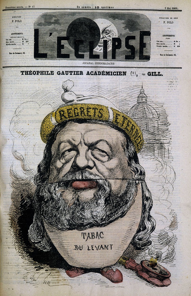 Théophile Gautier - by Gill, in 