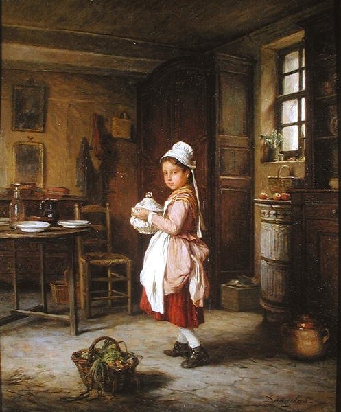 Laying the Table by André Henri Dargelas