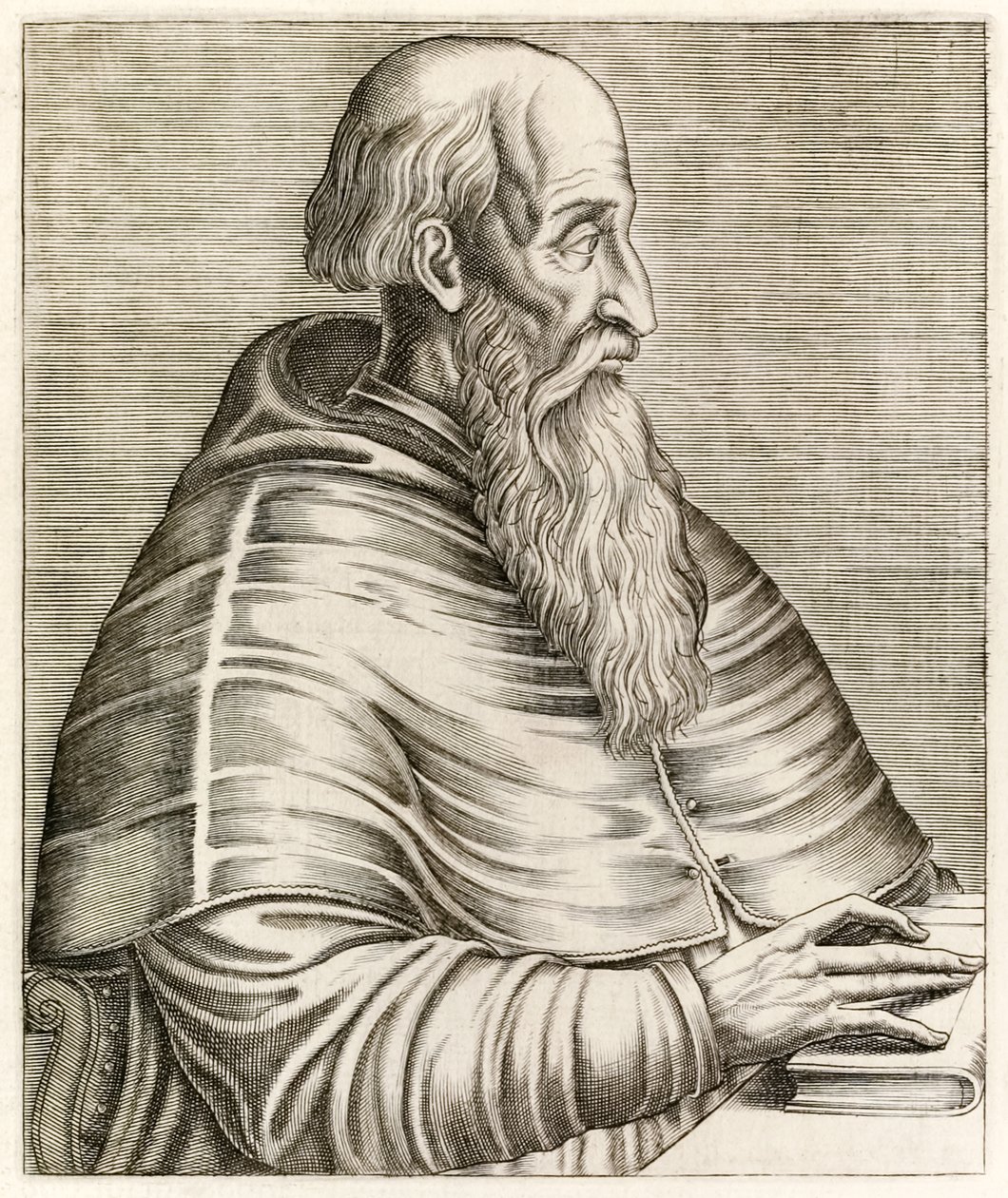 Pietro Bembo, from True Portraits by André Thévet published in 1584 by Andre Thevet