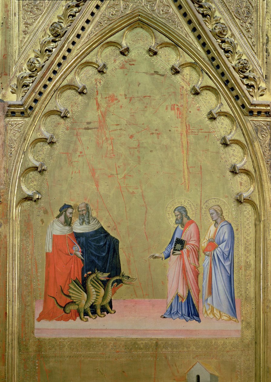 The Miracle of the Dragons, from the Altarpiece of St. Matthew and Scenes from His Life by Jacopo di Cione