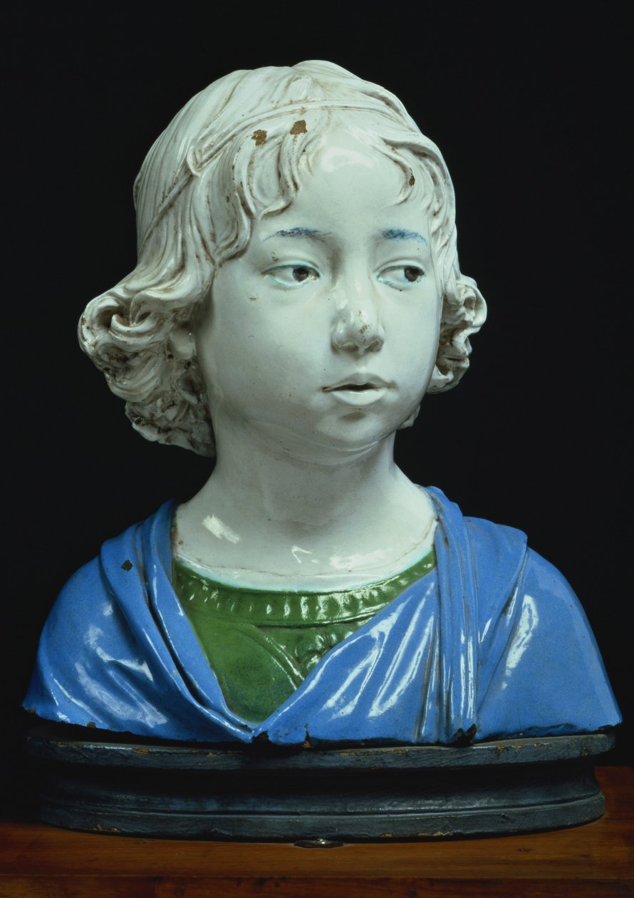 Bust of a young boy by Andrea Della Robbia