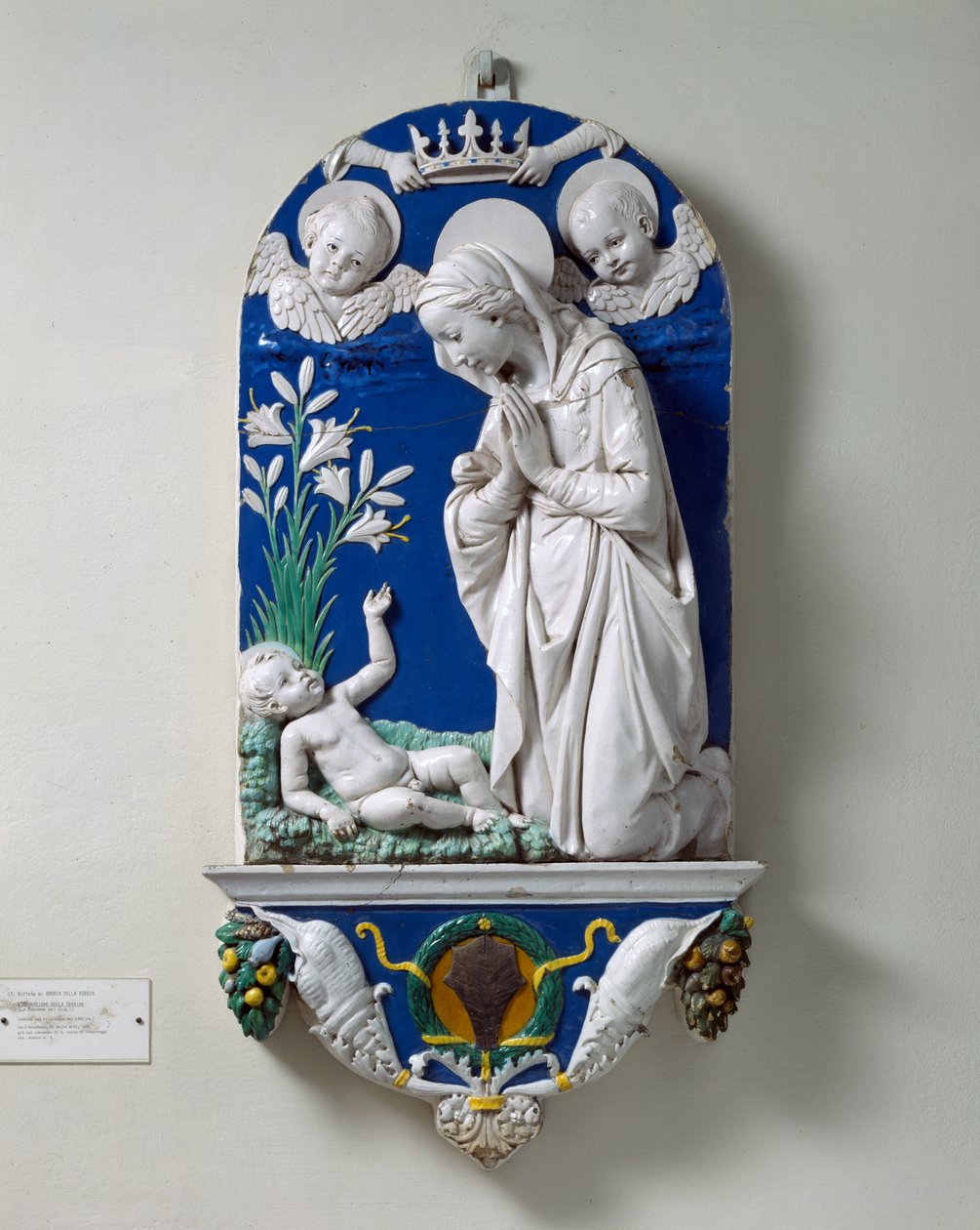 The Adoration of the Virgin (The Madonna of the Lillies) by Andrea Della Robbia