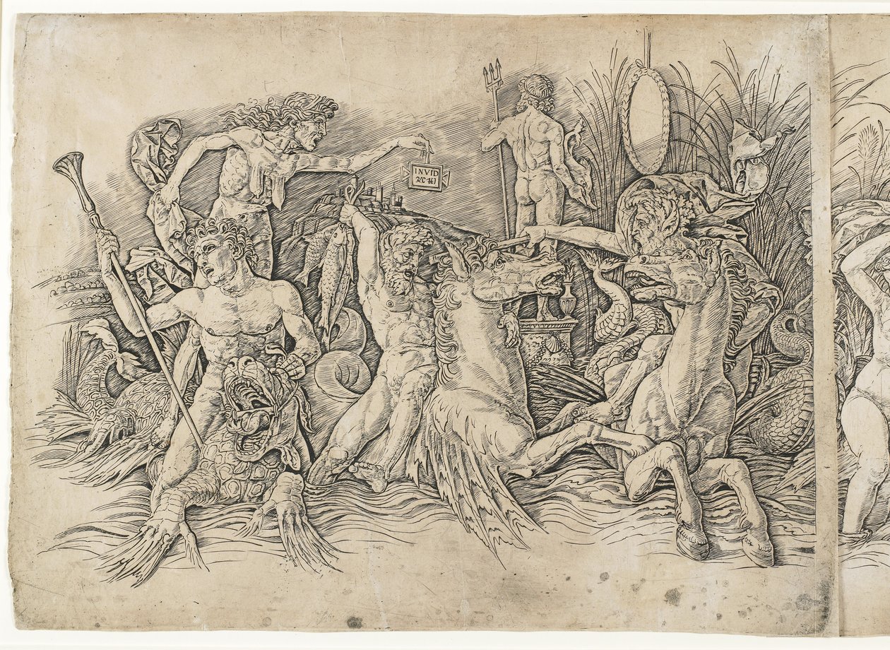 Battle of the Sea Gods by Andrea Mantegna