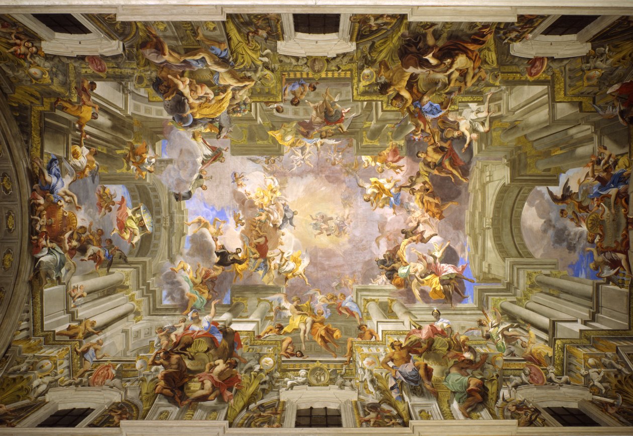 Entry of St Ignatius into Paradise by Andrea Pozzo