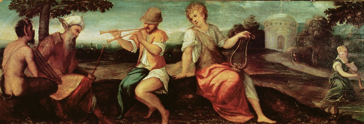 The Judgement of Midas by Andrea Schiavone