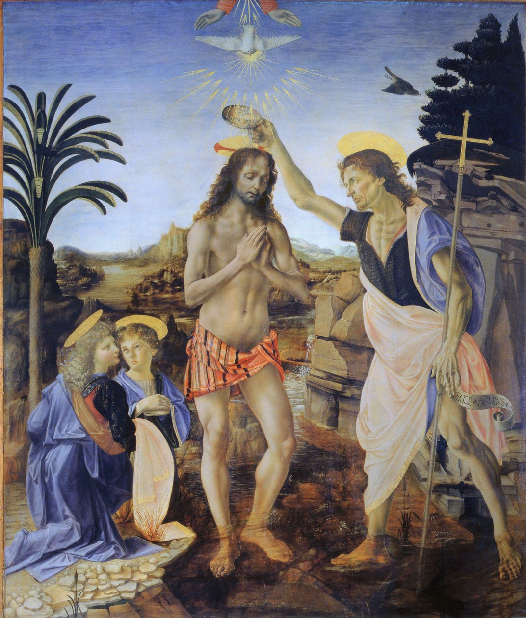 Baptism of Christ by Andrea Verrocchio