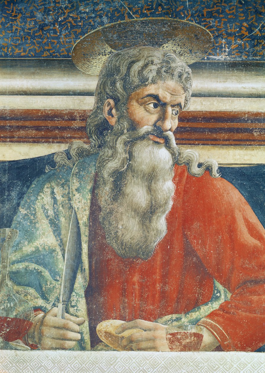 The Last Supper, detail of Saint Andrew (detail) by Andrea del Castagno