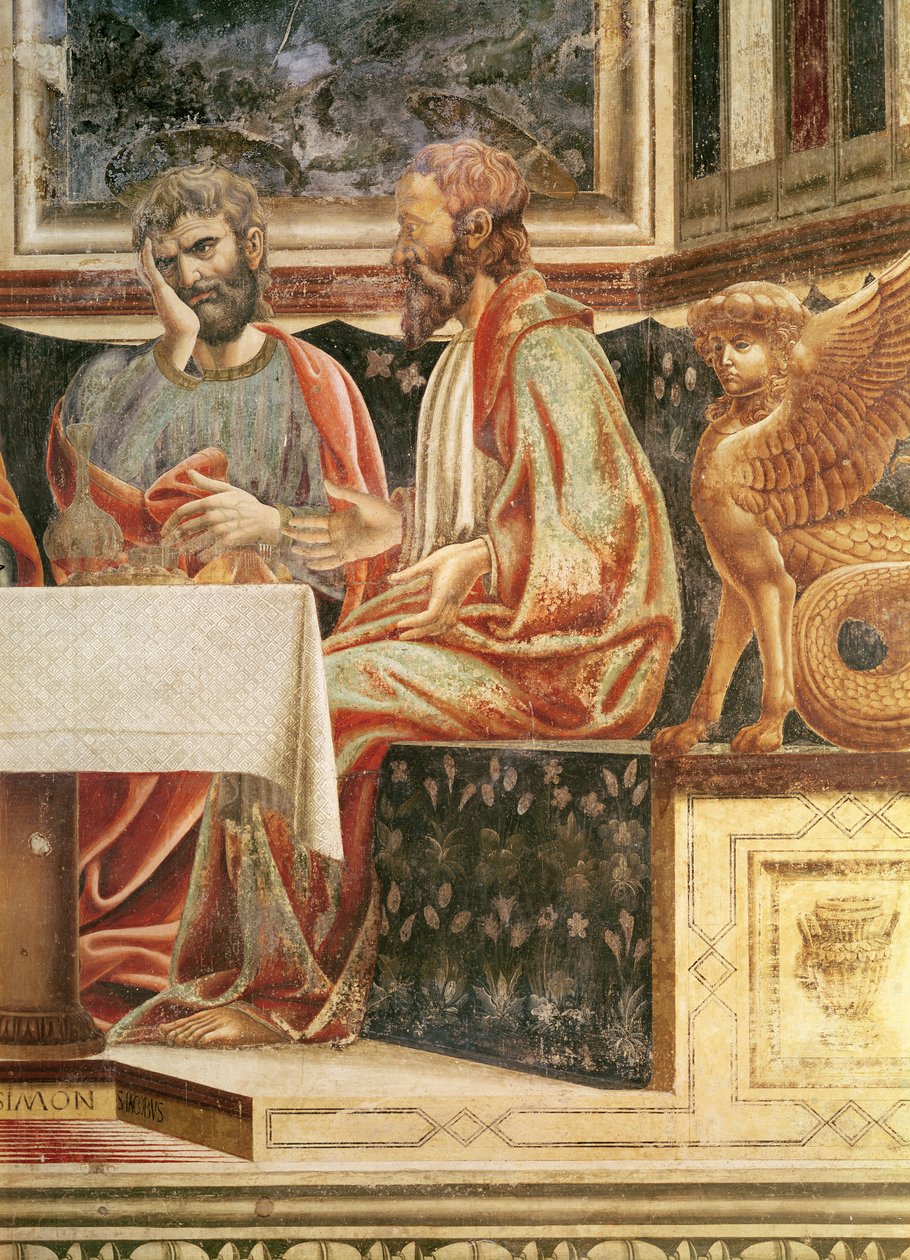 The Last Supper (detail) by Andrea del Castagno