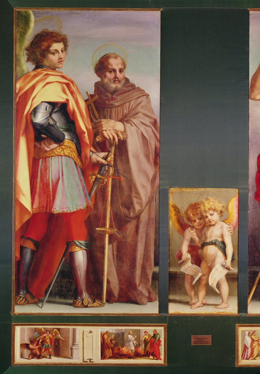 Polyptych from Vallombrosa Abbey (detail) by Andrea del Sarto