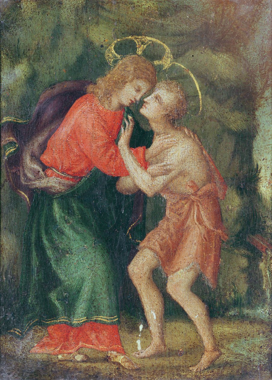 The Meeting of Christ and St. John the Baptist by Andrea di Alessandro Bresciano