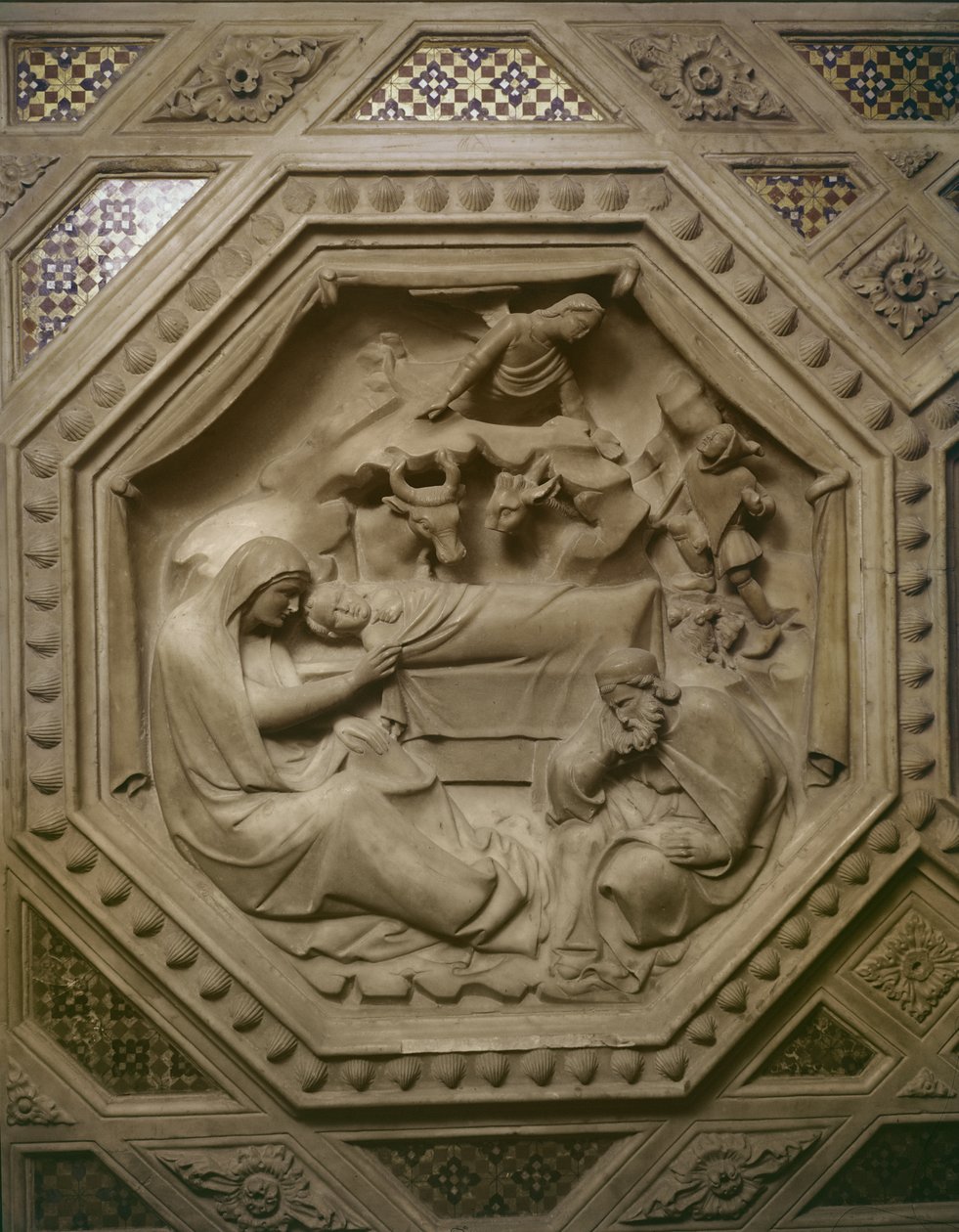 The Adoration of the Magi (detail) by Andrea di Cione Orcagna
