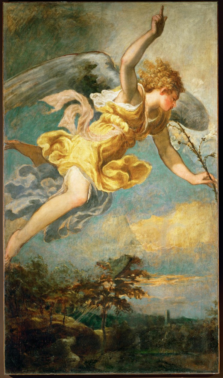 Angel of the Annunciation by Andrea (fl.1527/30-63) Schiavone