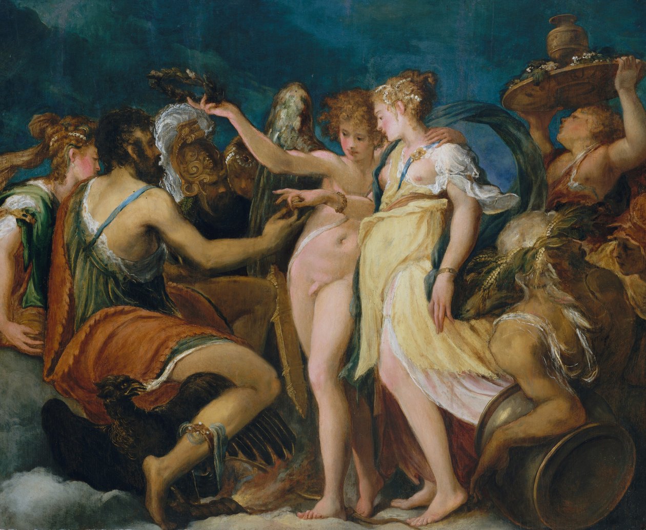 The Marriage of Cupid and Psyche, c.1550 by Andrea Schiavone