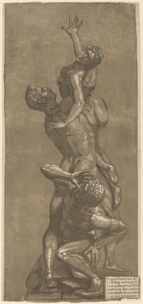 The Rape of a Sabine, 1584 by Andrea Andreani