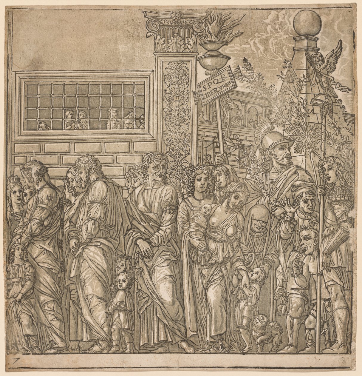 The Triumph of Julius Caesar: Procession of Men, Women and Children by Andrea Andreani