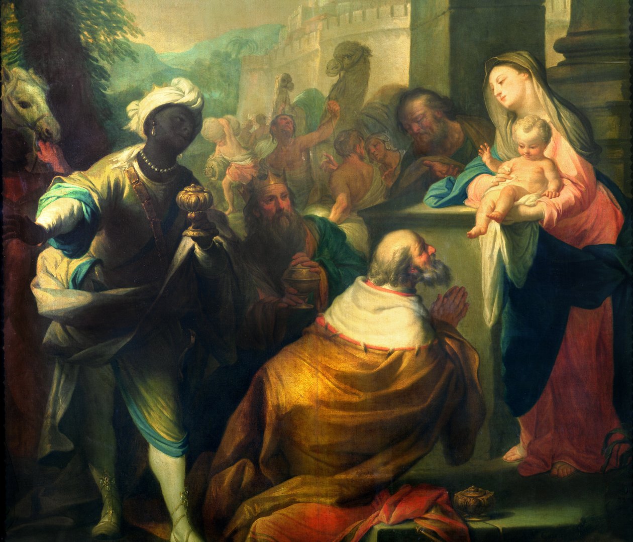 The Adoration of the Magi (detail) by Andrea Casali