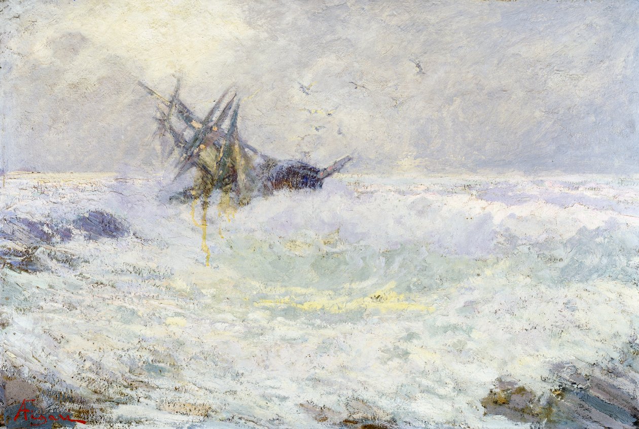 Stormy sea or Last kiss by Andrea Figari