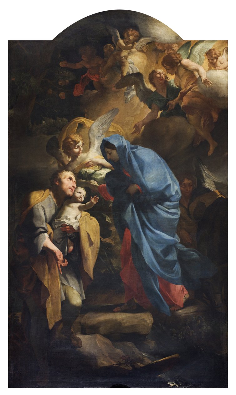 Holy Family or the Flight into Egypt, 1673-74 by Andrea Lanzani