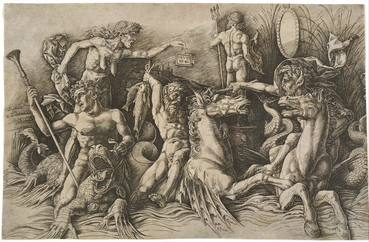 Battle of the Sea Gods by Andrea Mantegna