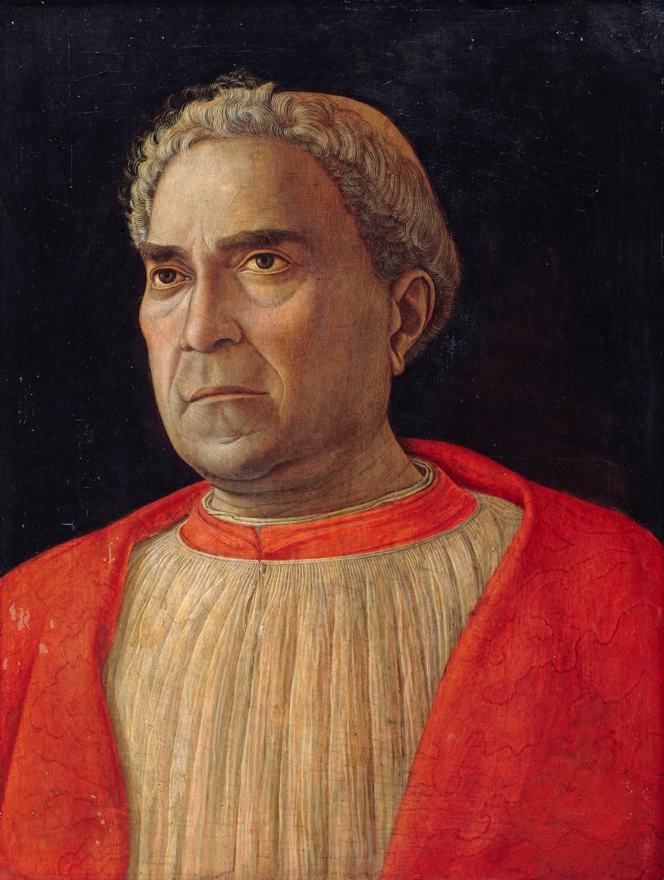 Cardinal Ludovico Scarampi Mezzarota called Ludovico Trevisano by Andrea Mantegna