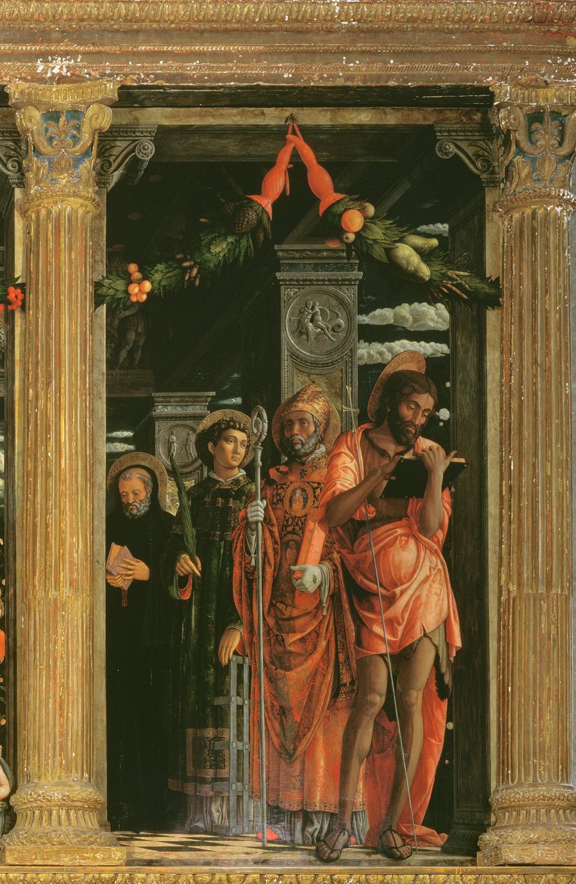 (Detail) San Zeno Altarpiece by Andrea Mantegna