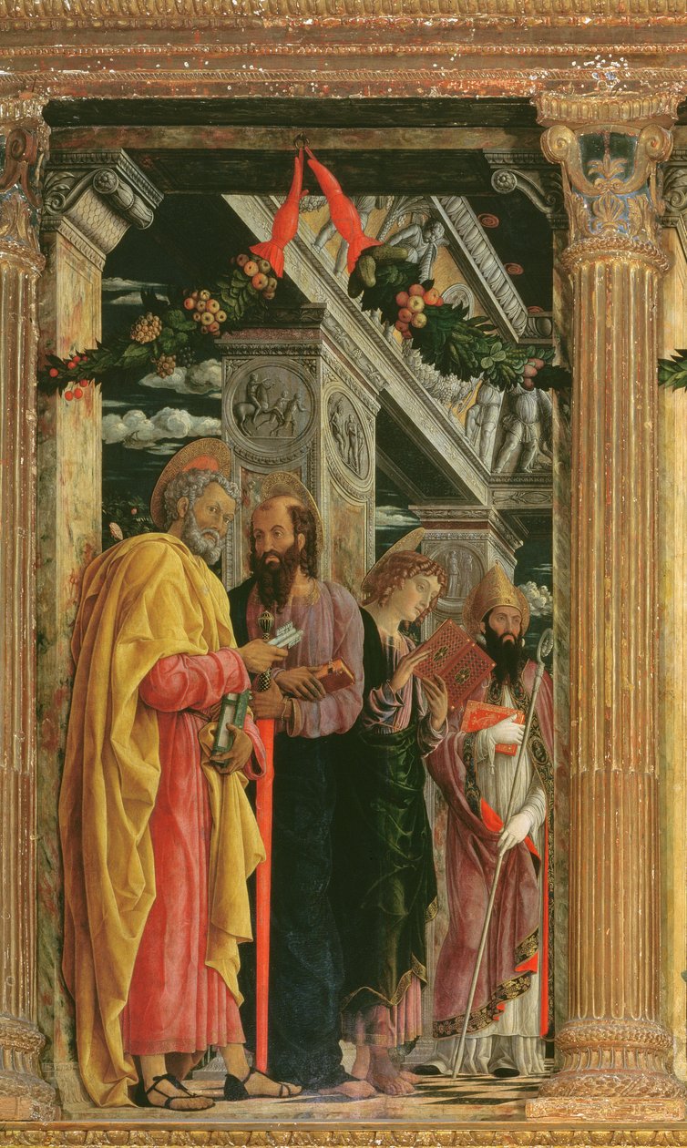 San Zeno Altarpiece (detail), 1456-60 by Andrea Mantegna