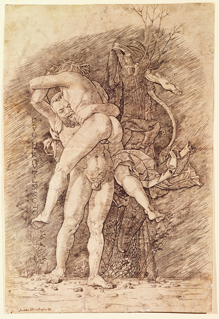 Hercules and Antaeus by Andrea Mantegna