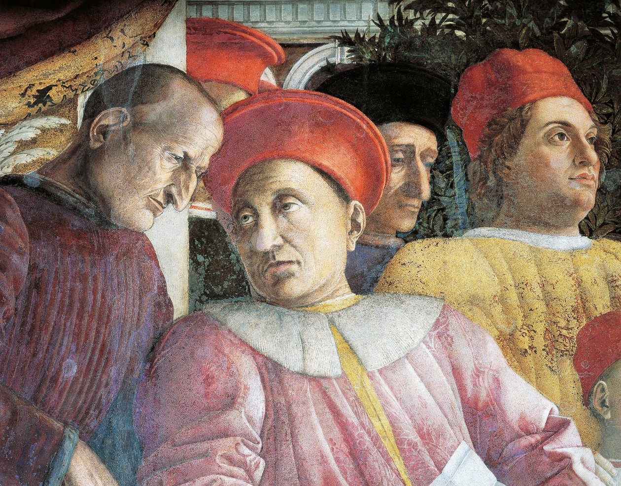 Ludovico Gonzaga and Counselor Marsilio Andreasi (detail) by Andrea Mantegna