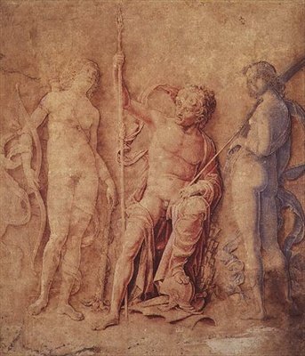 Mars, Diana and Iris (?) 1446-1506 by Andrea Mantegna