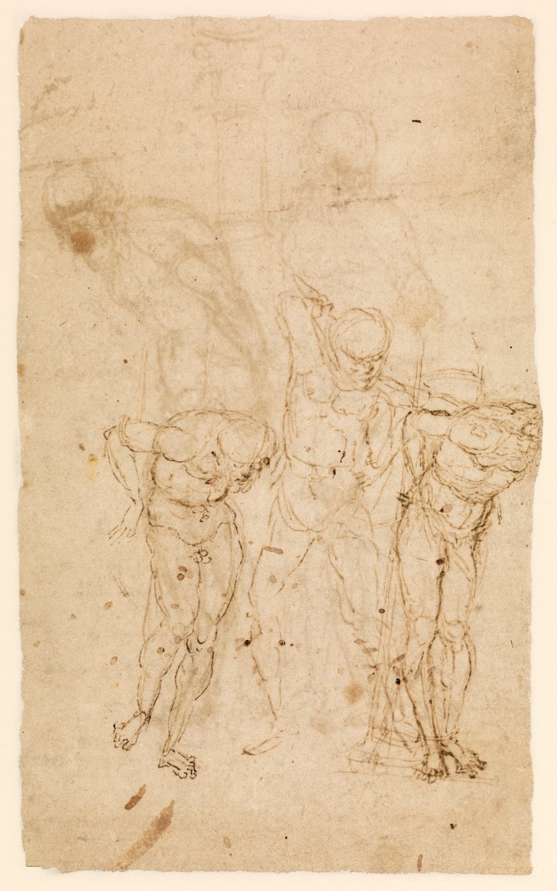 Studies for Christ at the Column by Andrea Mantegna