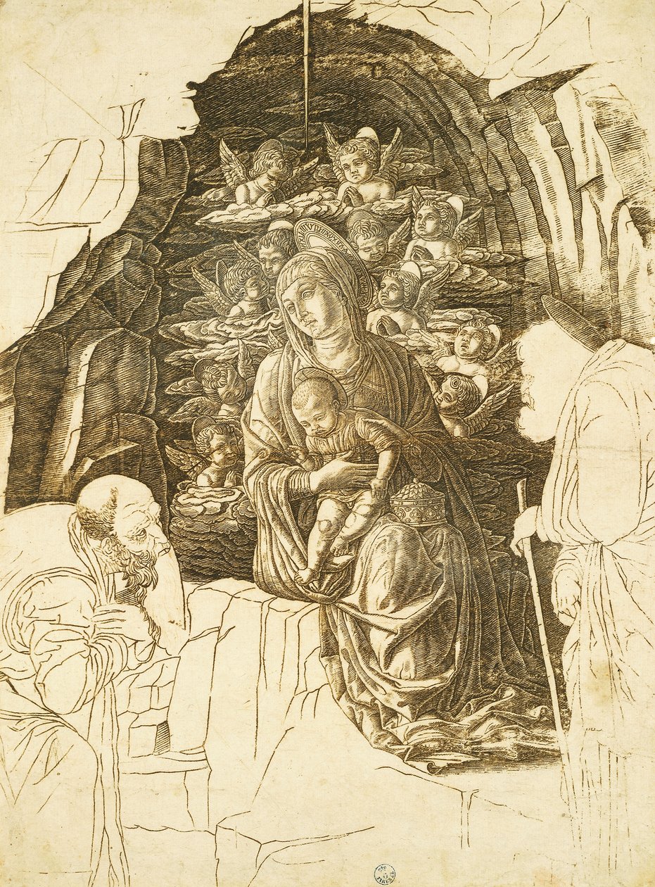 Study for Adoration of the Magi by Andrea Mantegna