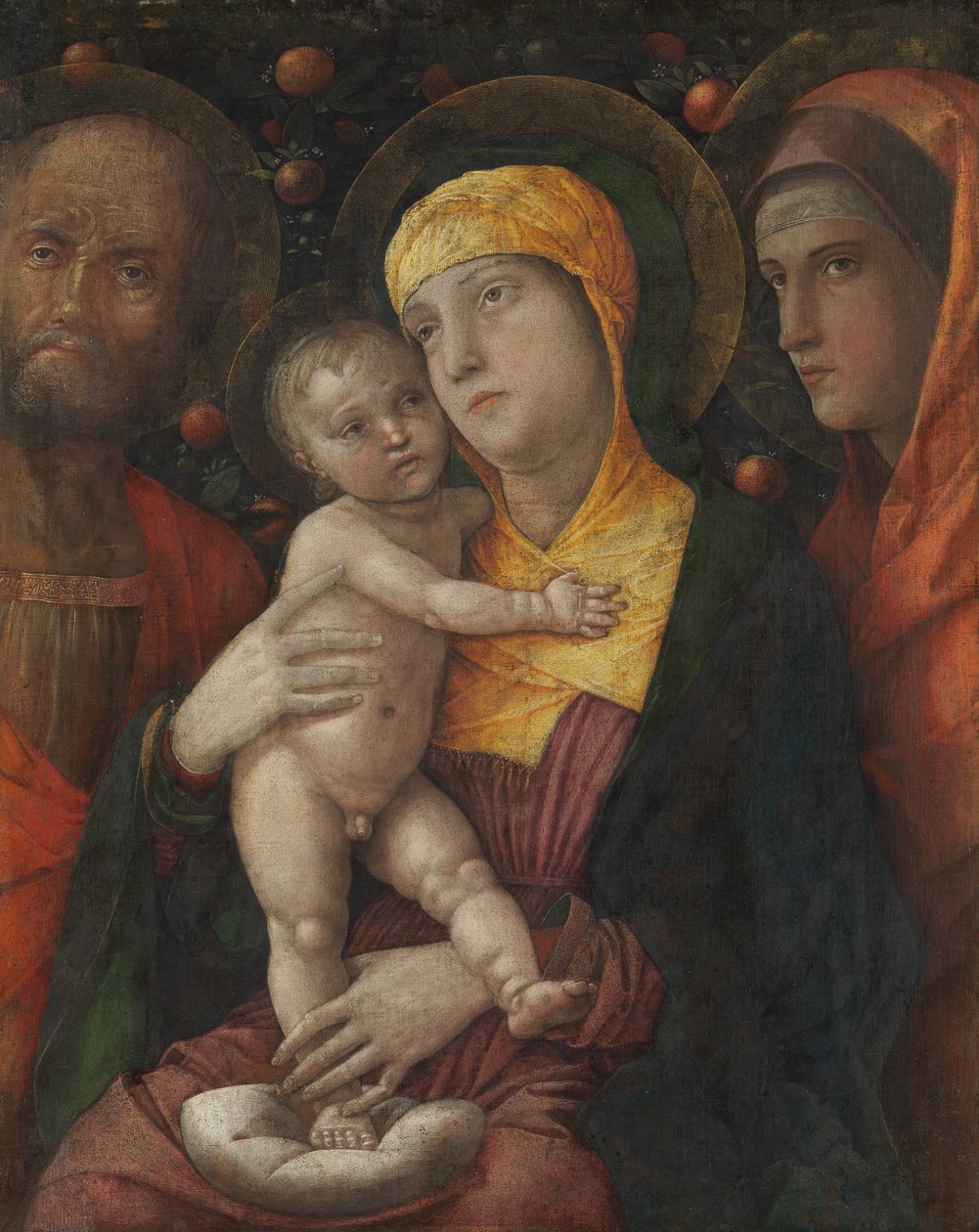 The Holy Family with Saint Mary Magdalen by Andrea Mantegna