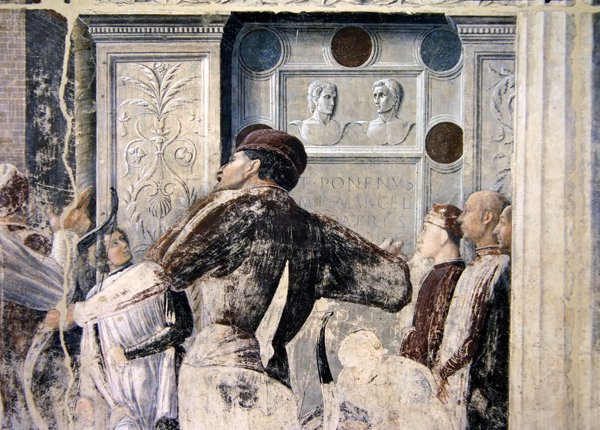 The Martyrdom of St. Christopher (detail of the spectators), c.1450-56 by Andrea Mantegna