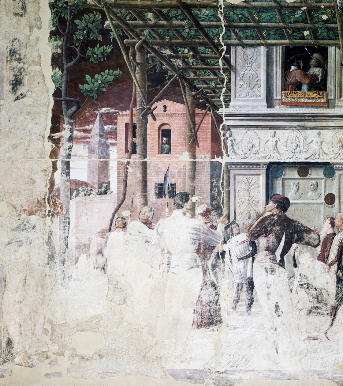 The Condemnation of Saint Christopher (detail) by Andrea Mantegna