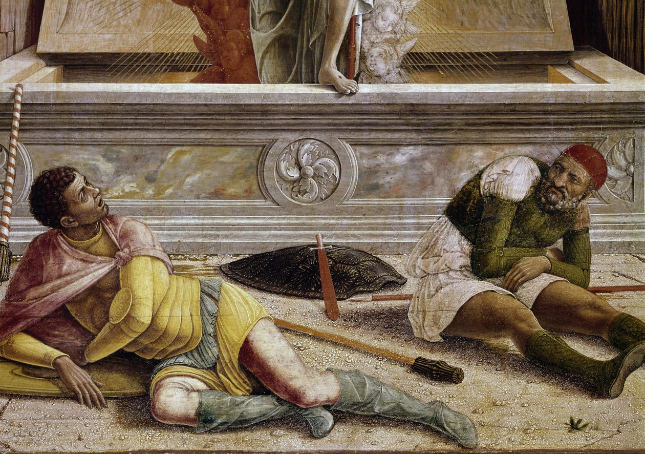 The Resurrection (detail) by Andrea Mantegna