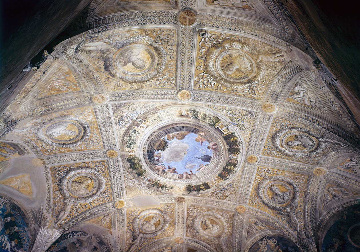Triumph of Caesar and Oculus of the Bridal Chamber by Andrea Mantegna