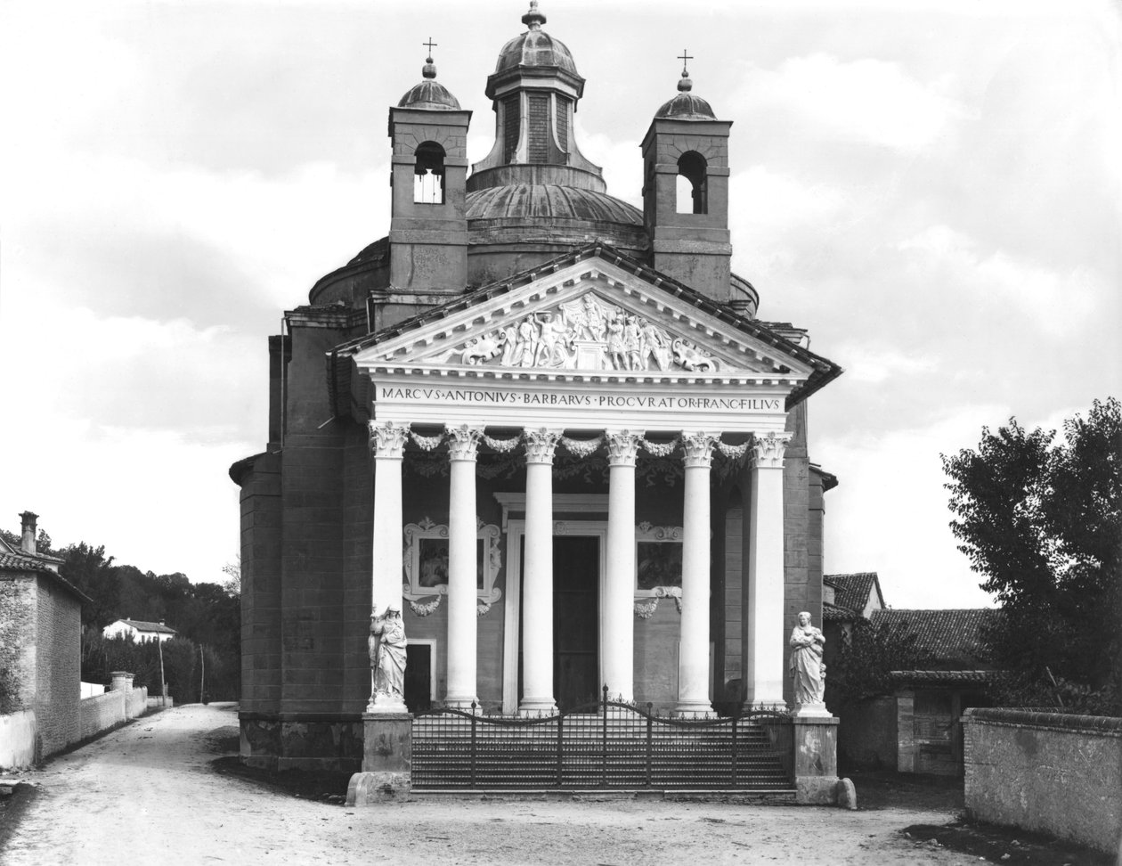 Tempietto Facade of the Villa Barbaro, built 1580-84 by Andrea Palladio