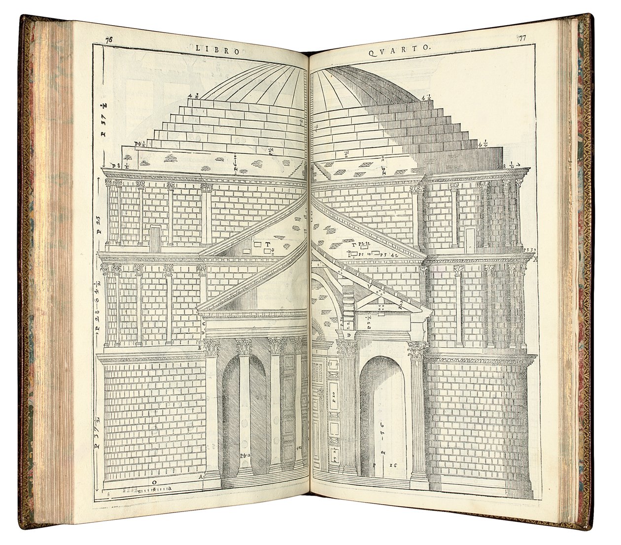 Two Views of the Pantheon by Andrea Palladio