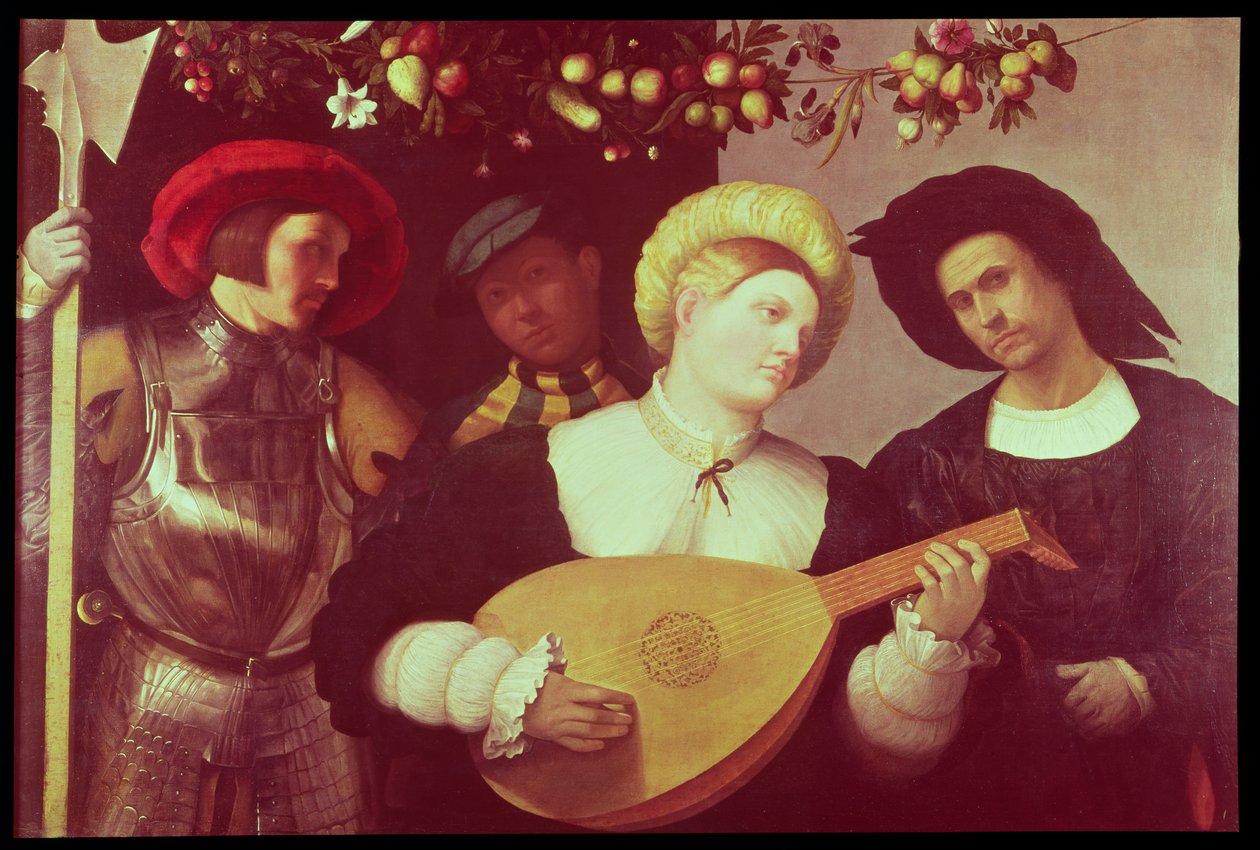 The Lute Player by Andrea Previtali
