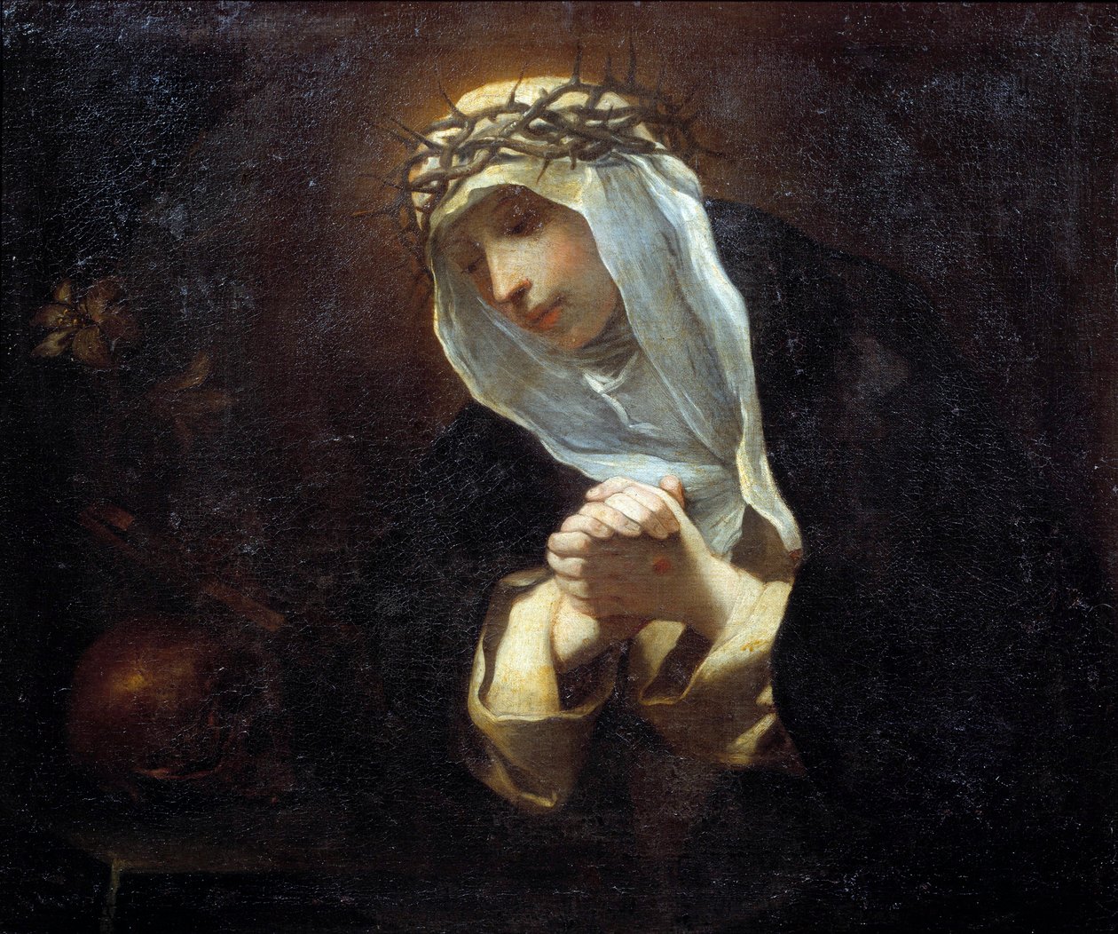 Representation of Saint Catherine of Siena by Andrea Sacchi